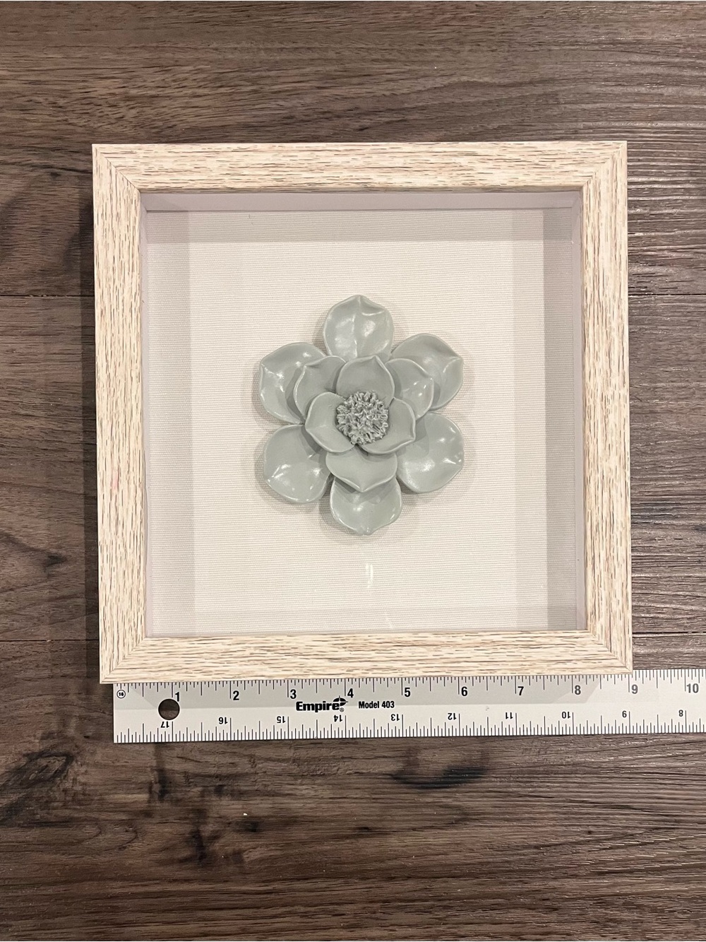 Framed Ceramic Flower Wall Art - Sage
Green - Picture 3 of 3